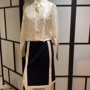 Worth brand new skirt, size 4, navy and flannel white, brand new